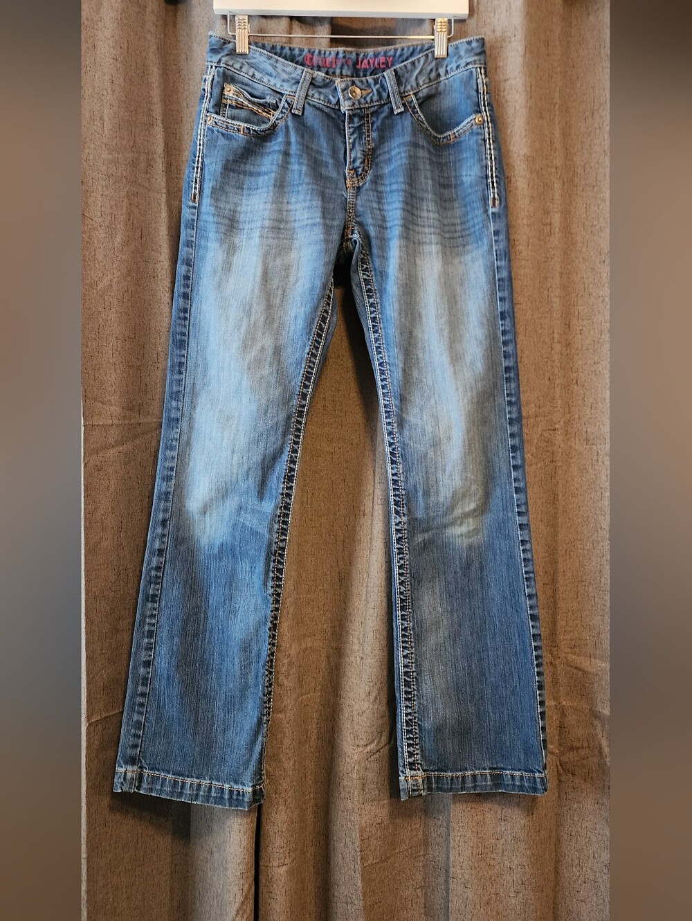 Cruel Denim Jayley Mid Rise Trouser Jeans Womens 9 Long Medium Stone Bootcut